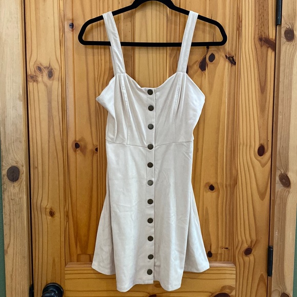 Forever 21 Small beige velvet dress - Picture 1 of 5